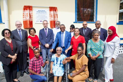Installation of solar panels at elder care home