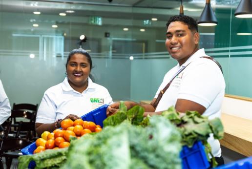 Farmers show off their produce
