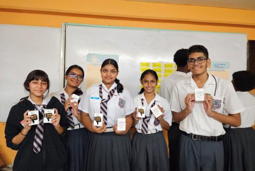 School children in uniform